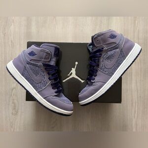 2010 Air Jordan 1 Purple Daybreak Lace Sz 2.5y w/ Original Box
